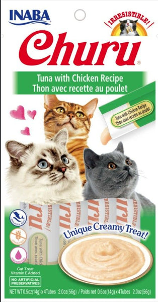 Inaba Churu Tuna with Chicken Recipe Creamy Cat Treat