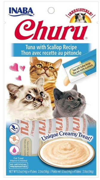 Inaba Churu Tuna with Scallop Recipe Creamy Cat Treat