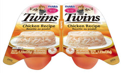 Inaba Twin Packs Chicken in Chicken FLavored Broth Side Dish for Cats