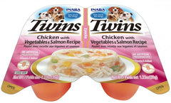 Inaba Twins Chicken with Vegetables and Salmon Recipe Side Dish for Dogs