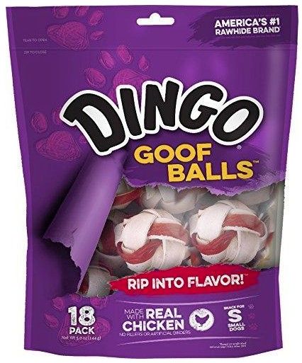 Dingo Goof Balls Chicken & Rawhide Chew