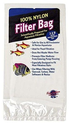 ring Top for Aquarium FiltrationBlue Ribbon Pet 100% Nylon Filter Bag with Drawst