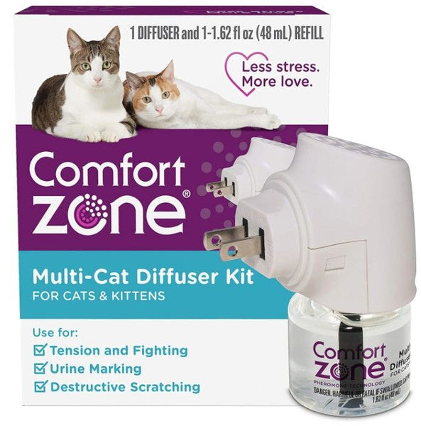 Comfort Zone Multi-Cat Diffuser Kit For Cats and Kittens