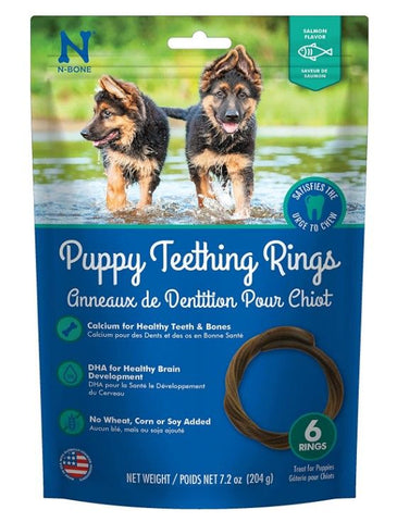 N-Bone Puppy Teething Rings Salmon Flavor