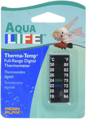 Penn Plax Digital Thermometer Small Strip 2"