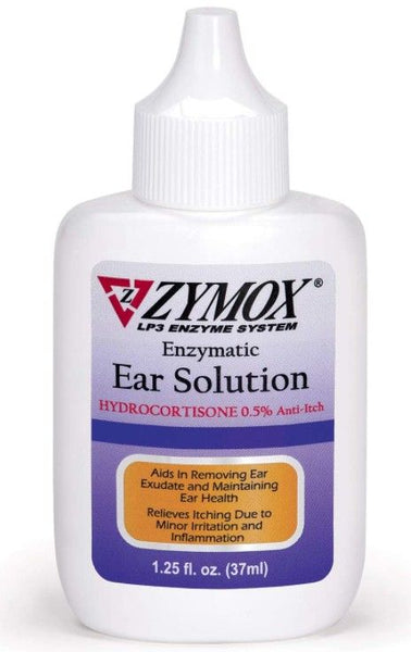 Zymox Enzymatic Ear Solution with Hydrocortisone for Dog and Cat