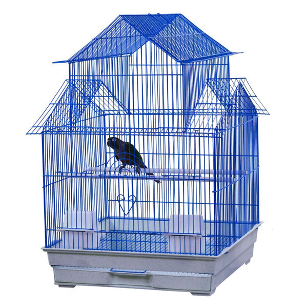 AE Cage Company House Top Bird Cage Assorted Colors 18