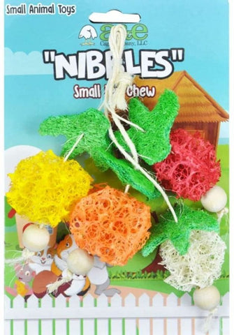 AE Cage Company Nibbles Fruit Bunch Loofah Chew Toy