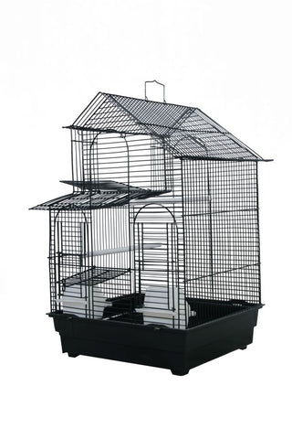 AE Cage Company House Top Bird Cage Assorted Colors 16"x14"x23"