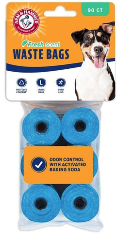 Arm and Hammer Dog Waste Refill Bags Fresh Scent Blue