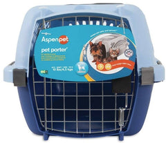 Aspen Pet Fashion Pet Porter Kennel Breeze Blue and Black