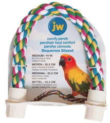 JW Pet Flexible Multi-Color Comfy Rope Perch 14"