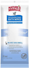 Natures Miracle Deodorizing Dog Bath Wipes Spring Waters
