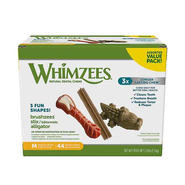 Whimzees Dog Dental Chew Variety Pack Medium