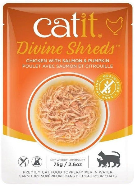 Catit Divine Shreds Chicken with Salmon and Pumpkin