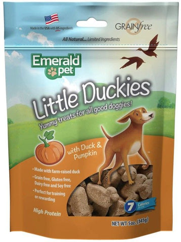 Emerald Pet Little Duckies Dog Treats with Duck and Pumpkin