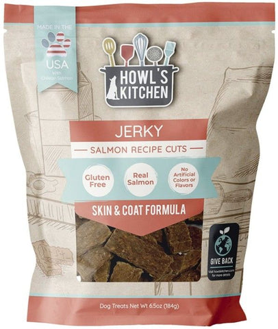 Howls Kitchen Salmon Jerky Cuts Skin and Coat Formula