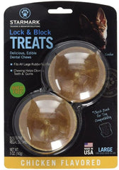 Starmark Lock and Block Treats Chicken Flavor Large