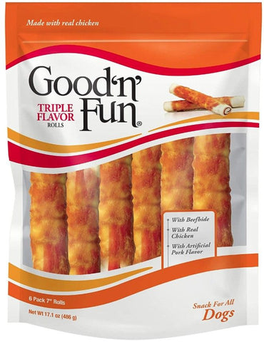 Healthy Hide Good N Fun Triple Flavor Rolls