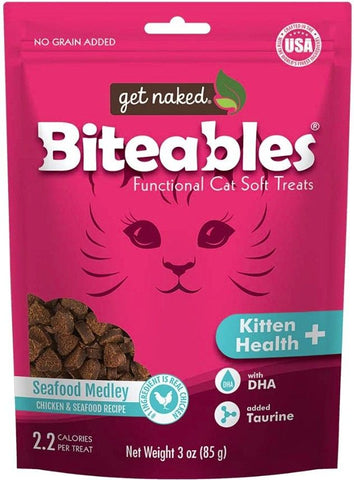 Get Naked Kitten Health Biteables Seafood Medley Flavor