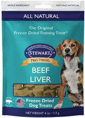 Stewart Freeze Dried Beef Liver Treats Resealable Pouch