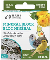 HARI Dandelion Mineral Block for Small Birds