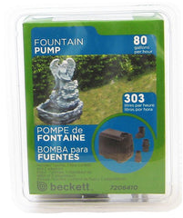 Beckett Fountain Pump for Indoor or Outdoor