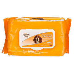 Perfect Coat Deodorizing Bath Wipes for Dogs