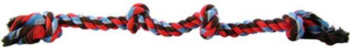 Flossy Chews Colored 4 Knot Tug Rope