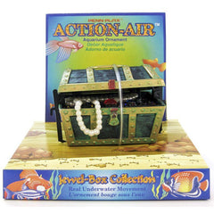 Penn Plax Action Air Treasure Chest Aquarium Ornament