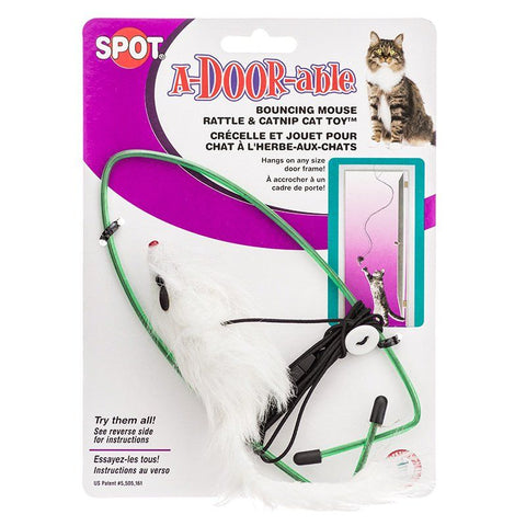 Spot Spotnips A-Door-able Fur Mouse Cat Toy