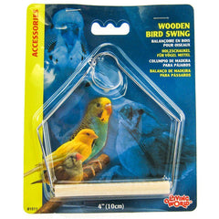 Living World Wood Perch Bird Swings