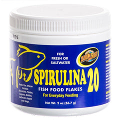 Zoo Med Spirulina 20 Flakes Fish Food