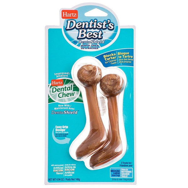 Hartz Dentist's Best Dental Chew with DentaShield - Bacon Flavor