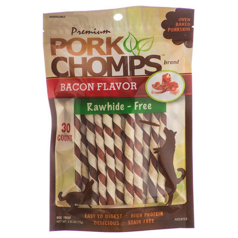 Pork Chomps Premium Pork Twistz - Bacon