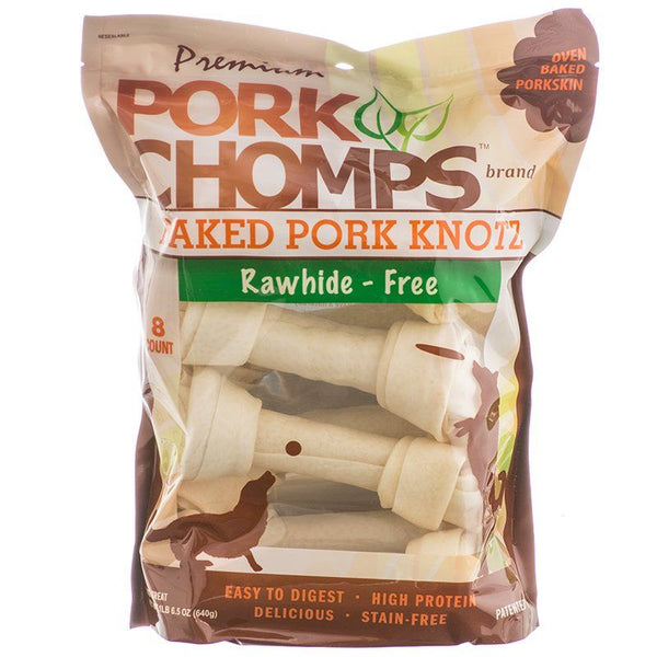 Pork Chomps Premium Pork Knotz - Baked