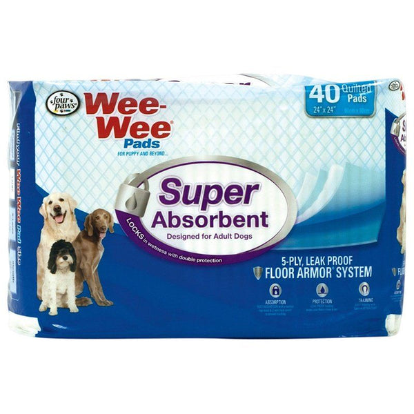 Four Paws Wee Wee Pads - Super Absorbent