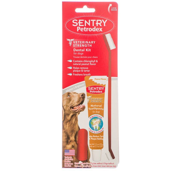 Petrodex Dental Kit for Dogs - Peanut Butter Flavor