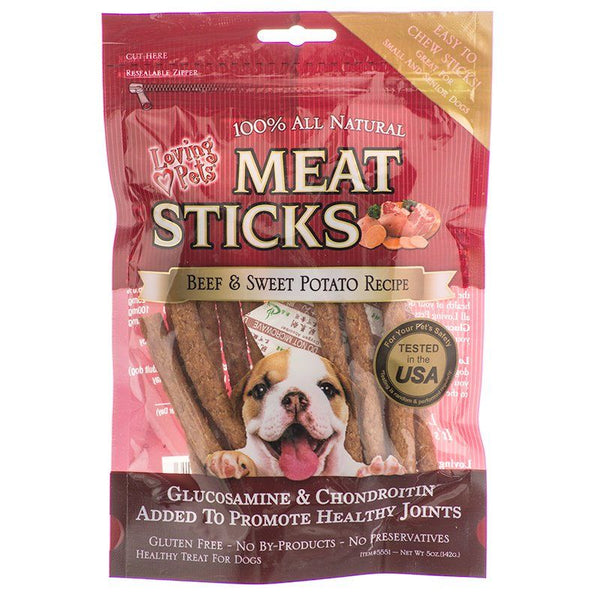 Loving Pets Meat Sticks Dog Treats - Beef & Sweet Potato