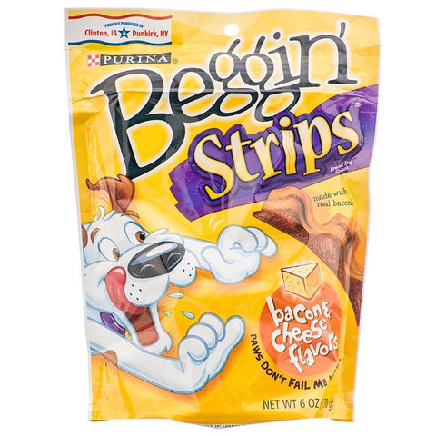 Purina Beggin' Strips Dog Treats - Bacon & Cheese Flavor