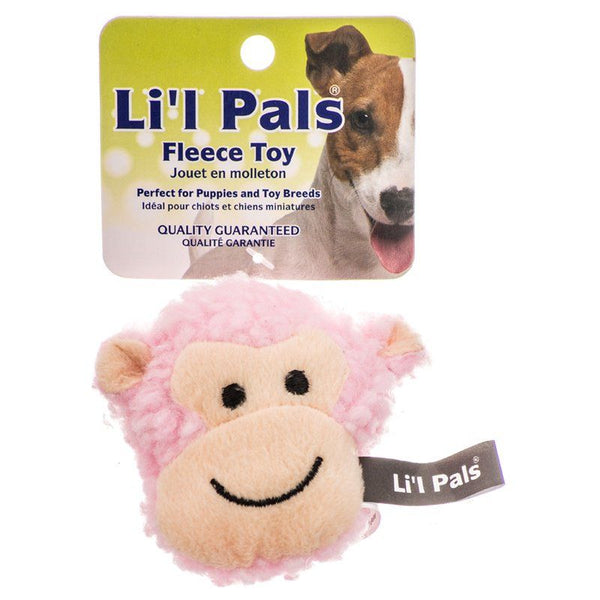 Lil Pals Fleece Monkey Dog Toy