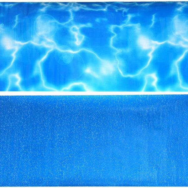 Penn Plax Double-Back Aquarium Background - Tropical Reflections / Blue Bubbles