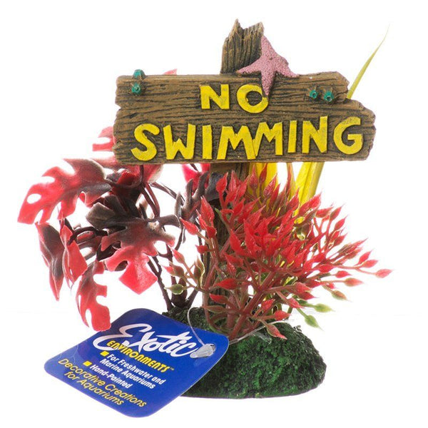 Exotic Environments No Swimming Sign