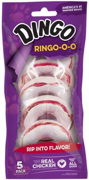 Dingo Ringo Meat & Rawhide Chews (No China Sourced Ingredients)