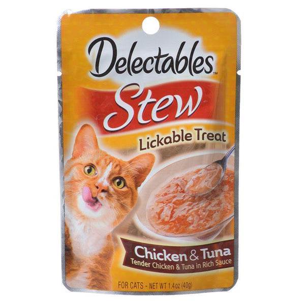 Hartz Delectables Stew Lickable Cat Treats - Chicken & Tuna