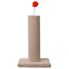 Classy Kitty Carpeted Cat Post with Spring Toy