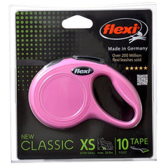 Flexi New Classic Retractable Tape Leash - Pink