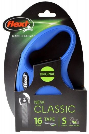 Flexi New Classic Retractable Tape Leash - Blue