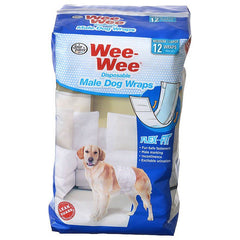 Four Paws Wee Wee Disposable Male Dog Wraps