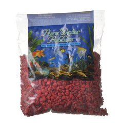 Pure Water Pebbles Aquarium Gravel - Currant Red